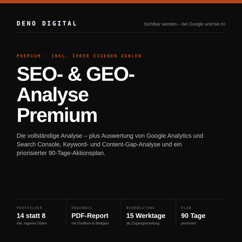 Seo geo analyse premium - geo,